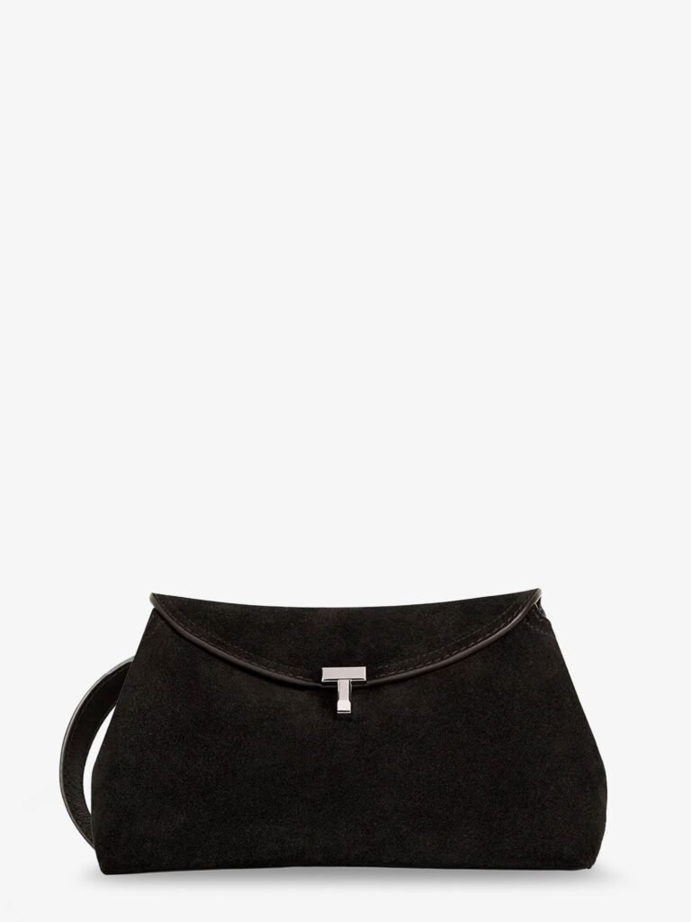 T-Lock suede handbag