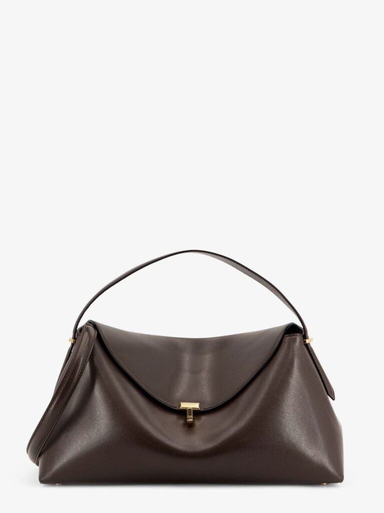 T-Lock Leather Handbag