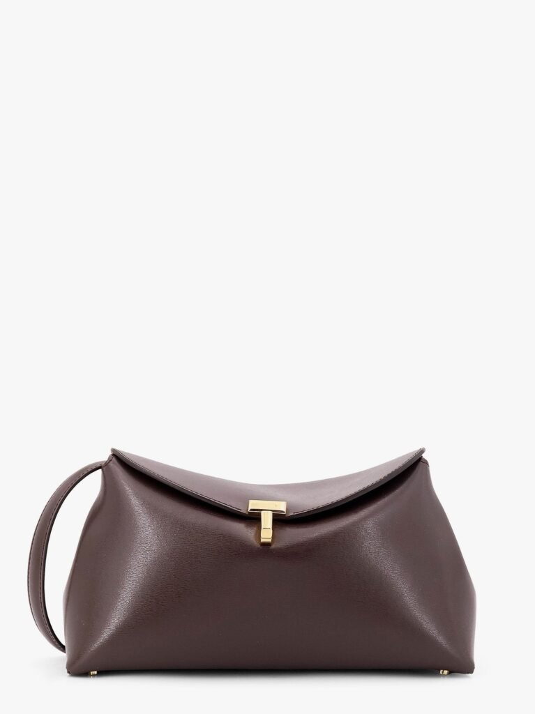 T-Lock clutch leather crossbody bag