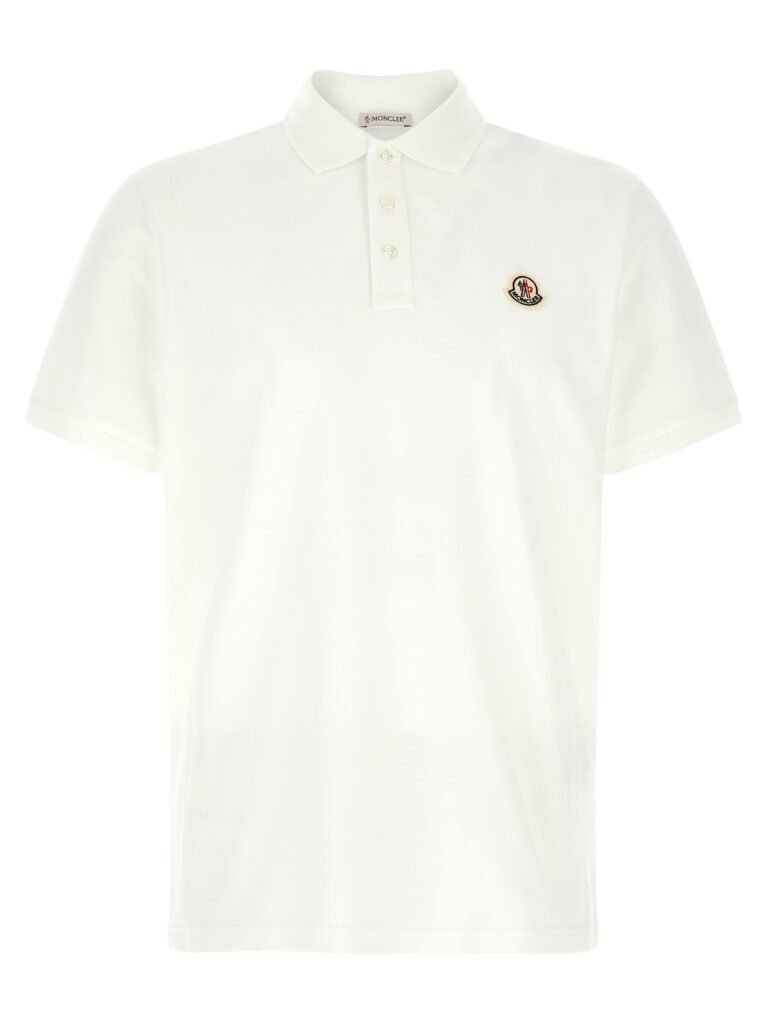 Logo patch polo shirt