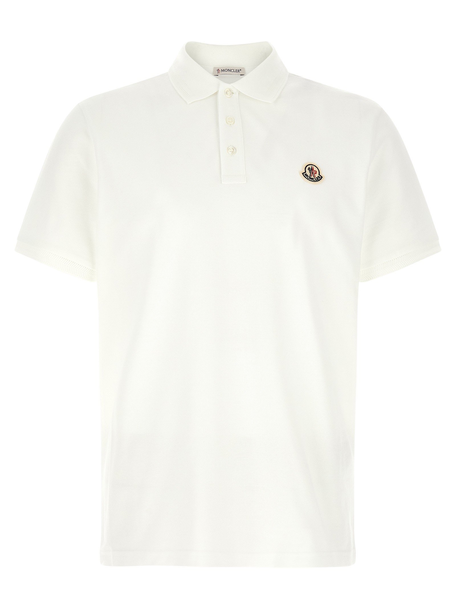 Logo patch polo shirt