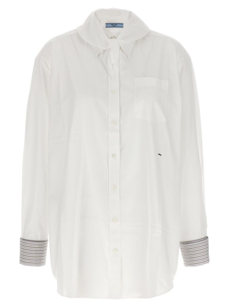 Contrast cuffs shirt