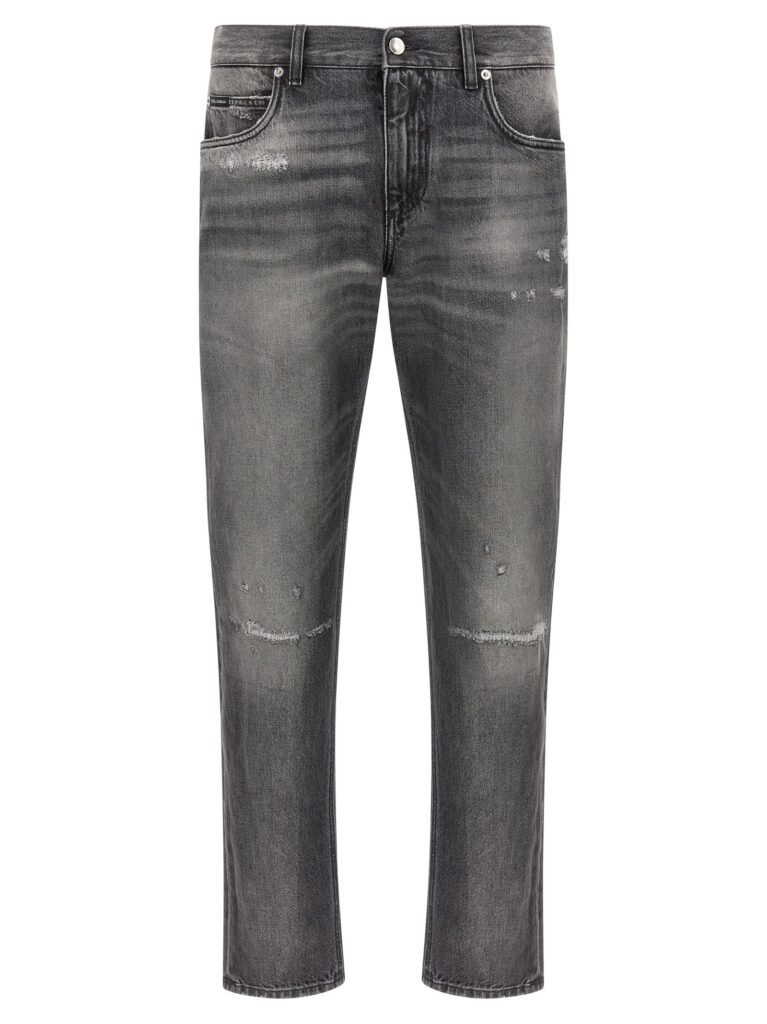 Distressed jeans