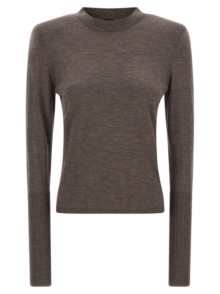 Padded shoulder sweater