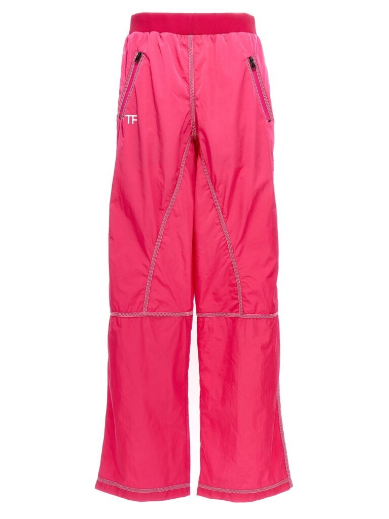 Logo nylon pants