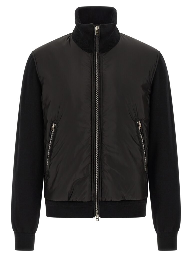 Merino wool bomber jacket