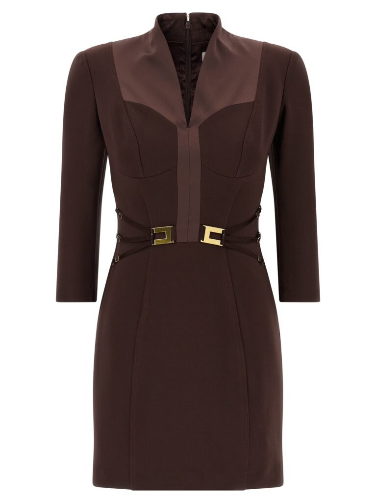Logo dress with elastic bands
