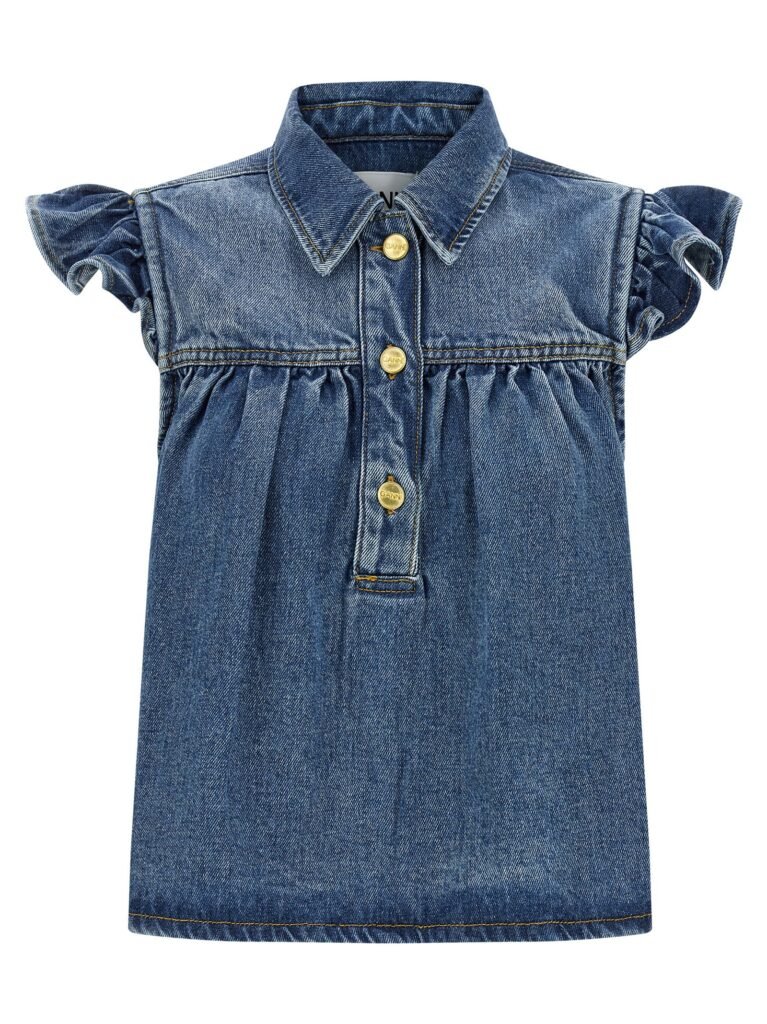 Denim Ruffle' top