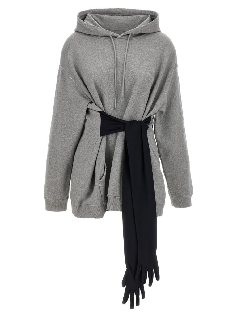 Hoodie dress with gloves