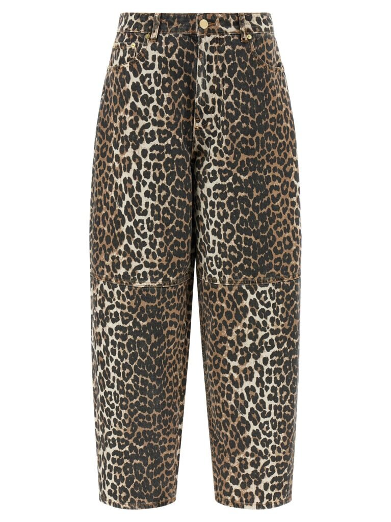 Leopard Printed Stary' jeans