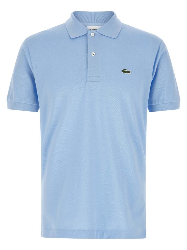 Logo patch polo shirt