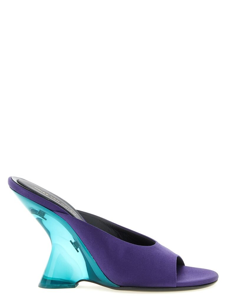 Satin mules