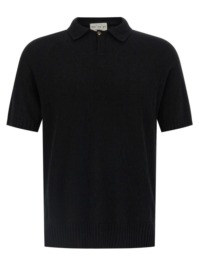 Spongy effect polo shirt