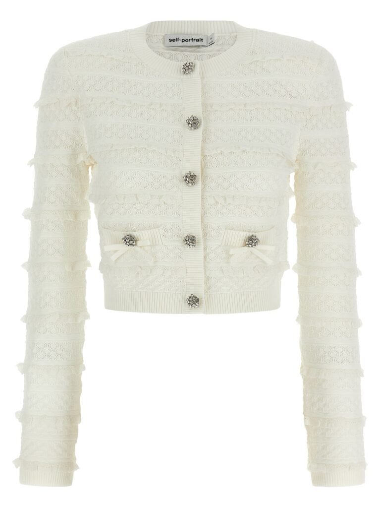 Pointelle Diamante' cardigan