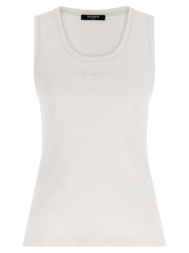 Logo embroidery tank top
