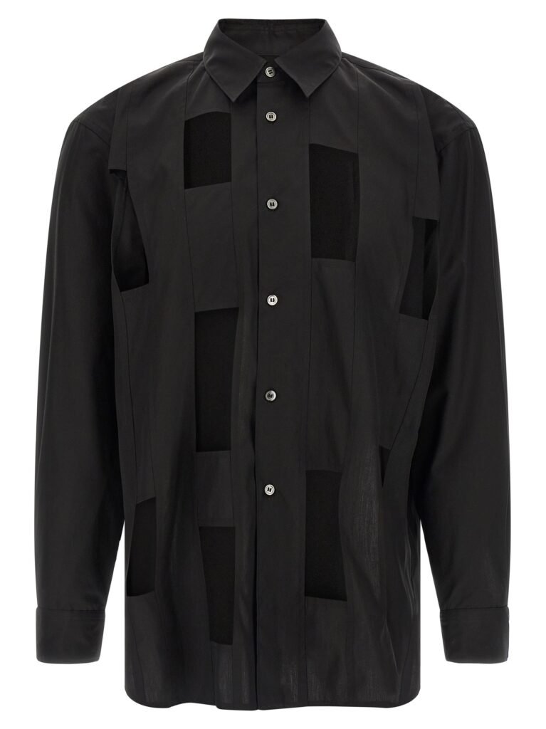 Geometric cut-out shirt