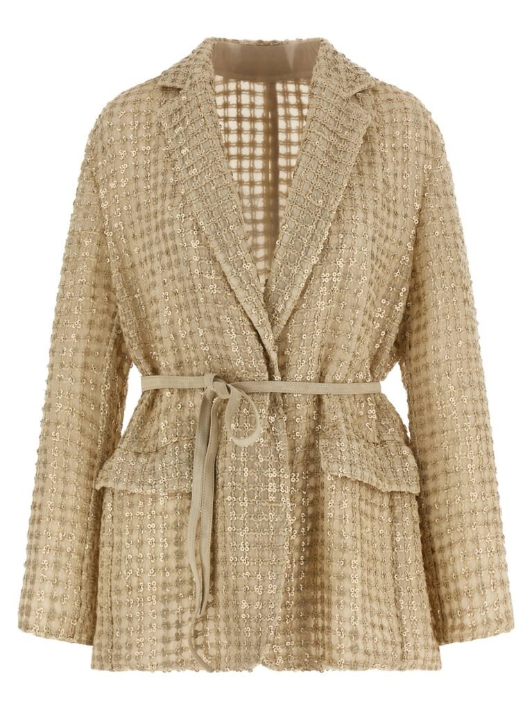 Dazzling Net Embroidery' organza blazer