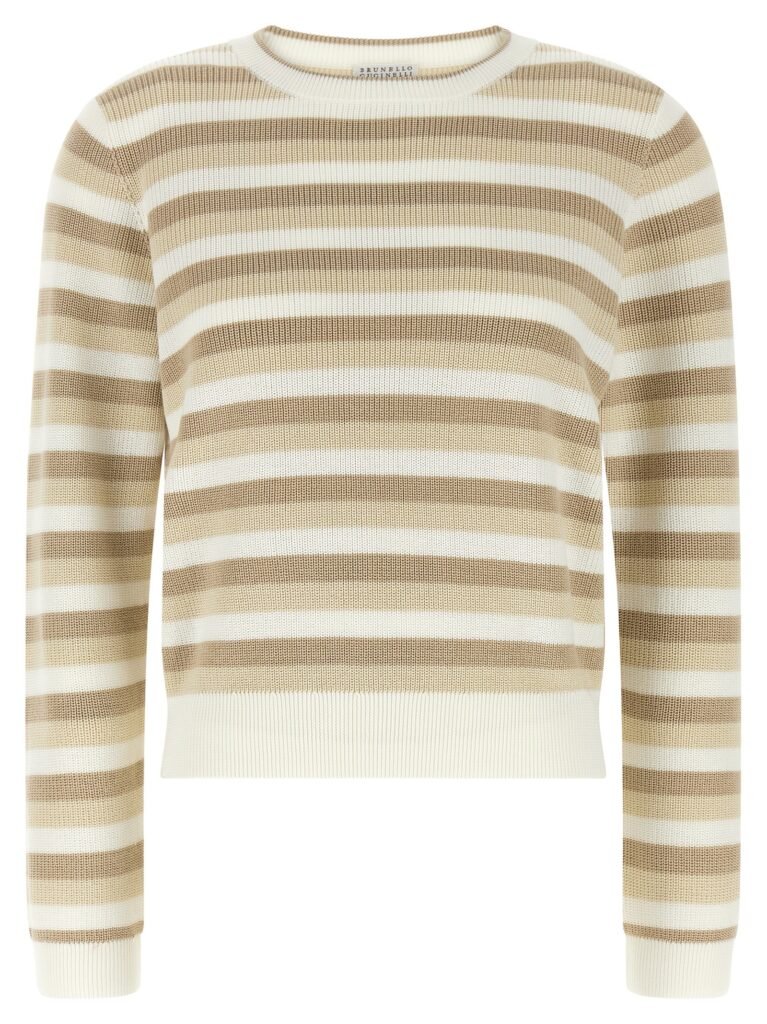 Striped cotton sweater