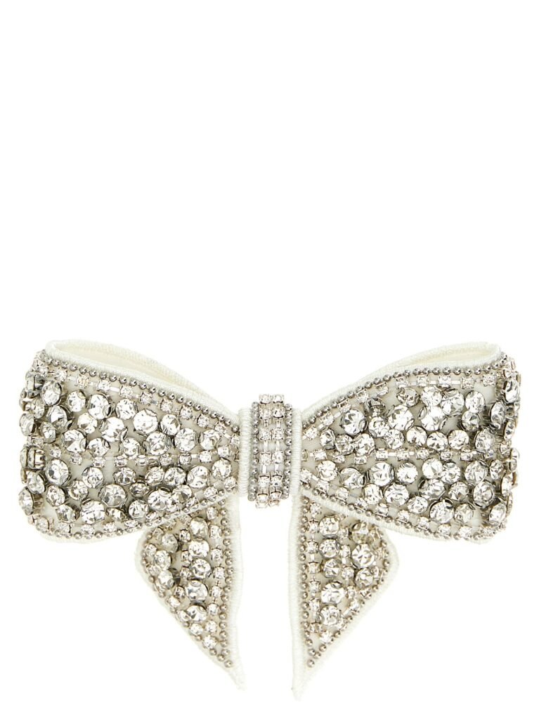 Crystal Embellished Bow' hair clip