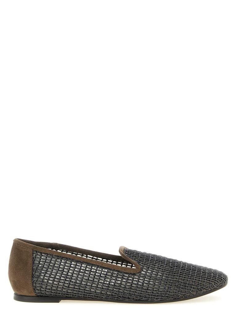 Embroidery' mesh loafers