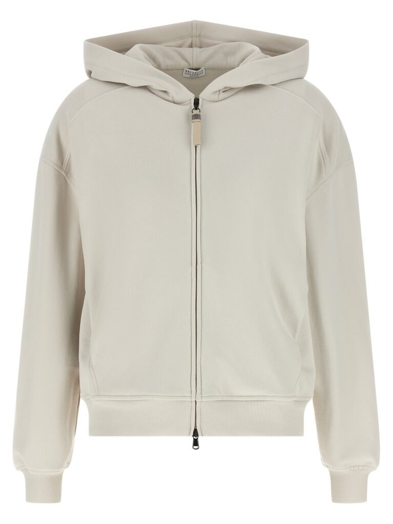 Shiny Zipper Pull' hoodie