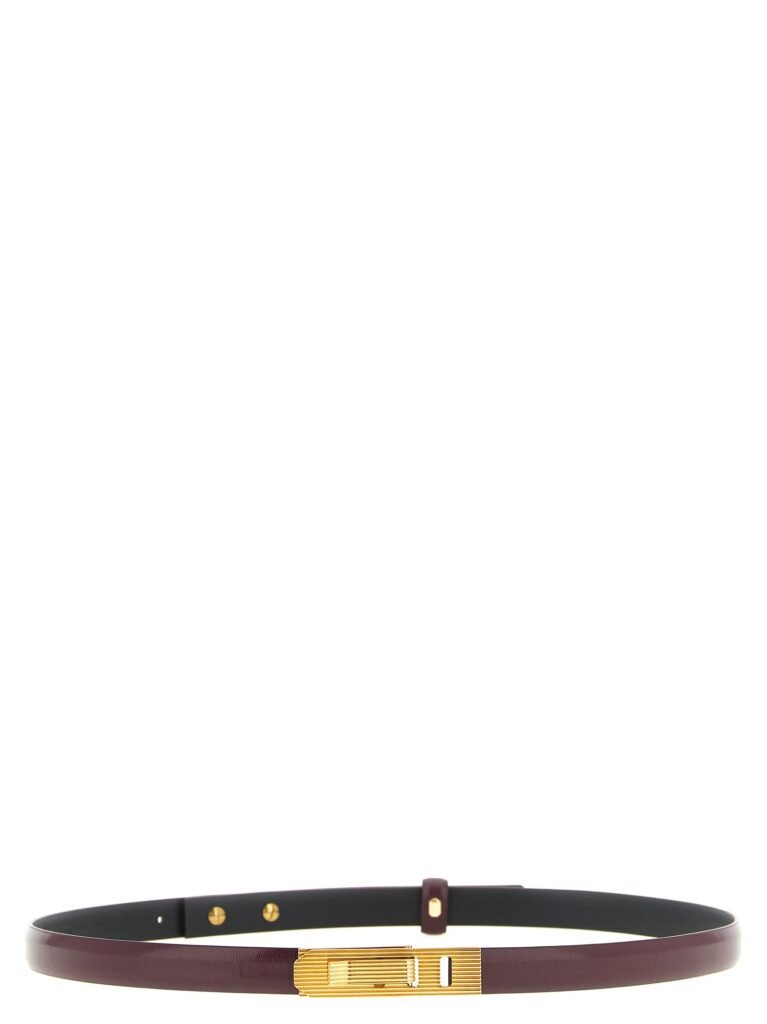 Striped buckle belt