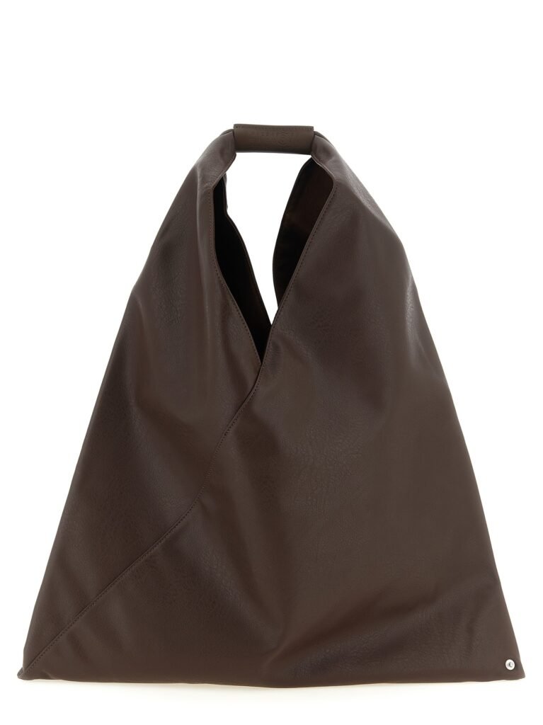 Japanese leather-effect fabric handbag
