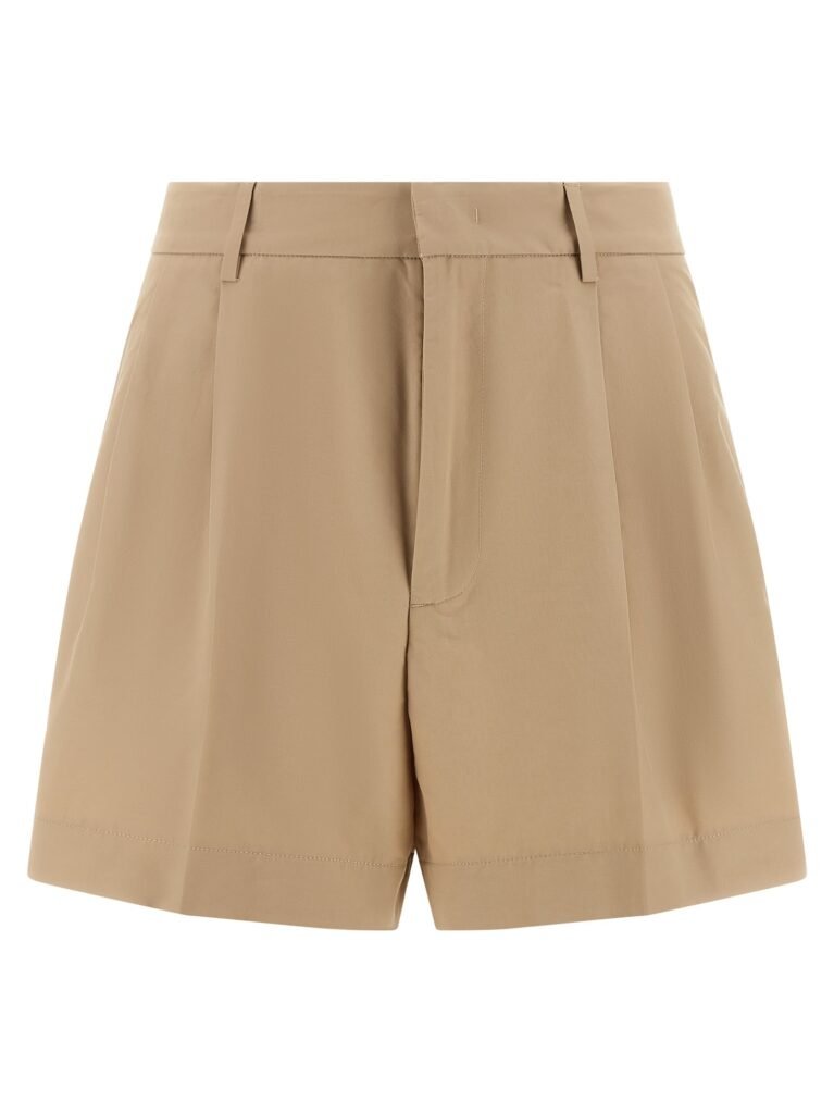 Bermuda shorts with pleats
