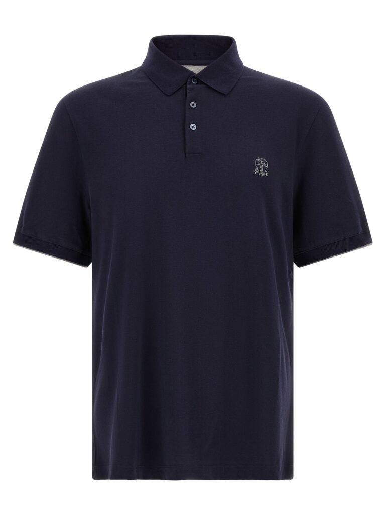 Logo piqu polo shirt