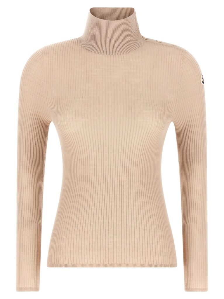 Textured wool turtleneck sweater