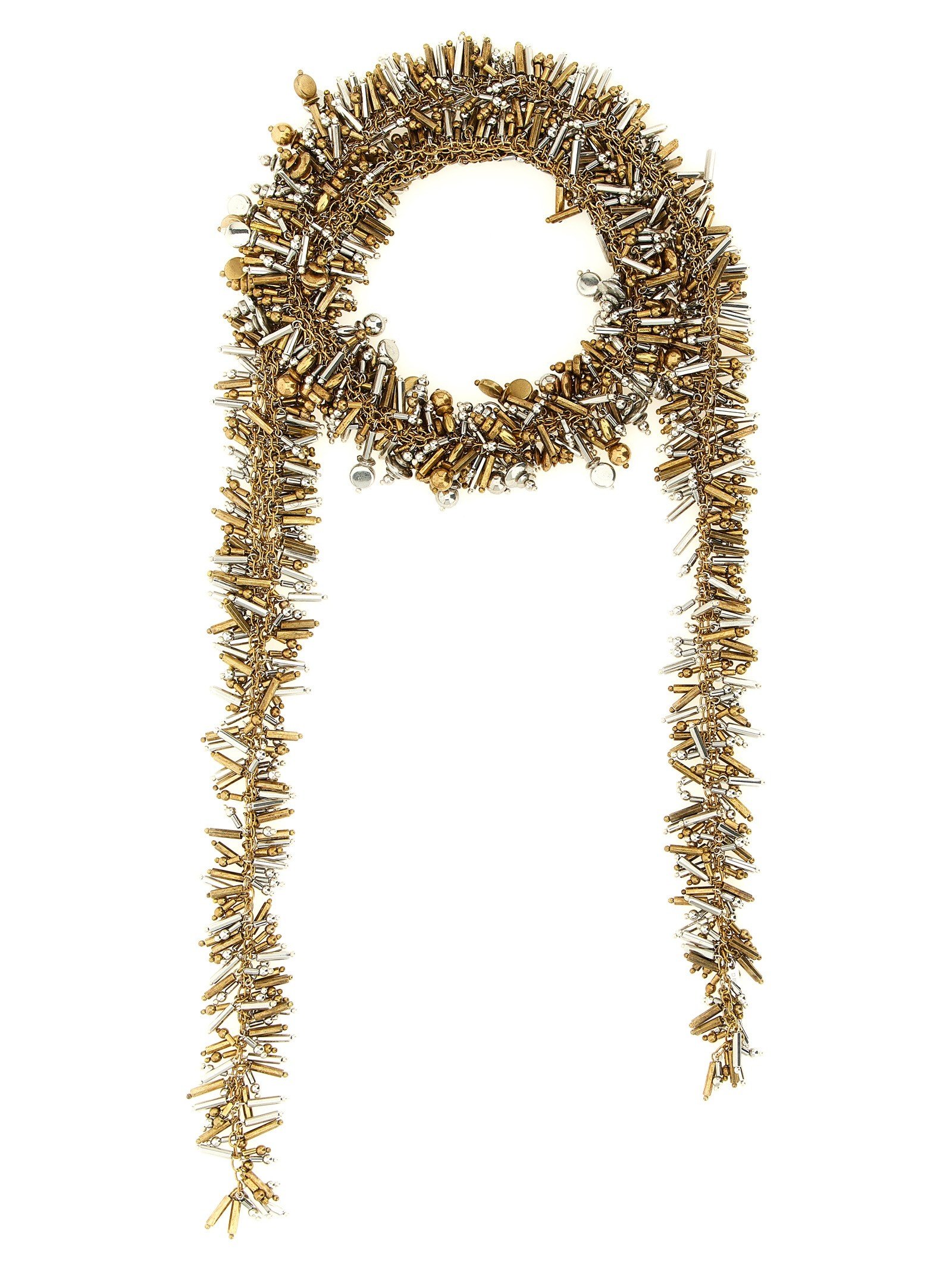 Embroidered Scarf' necklace