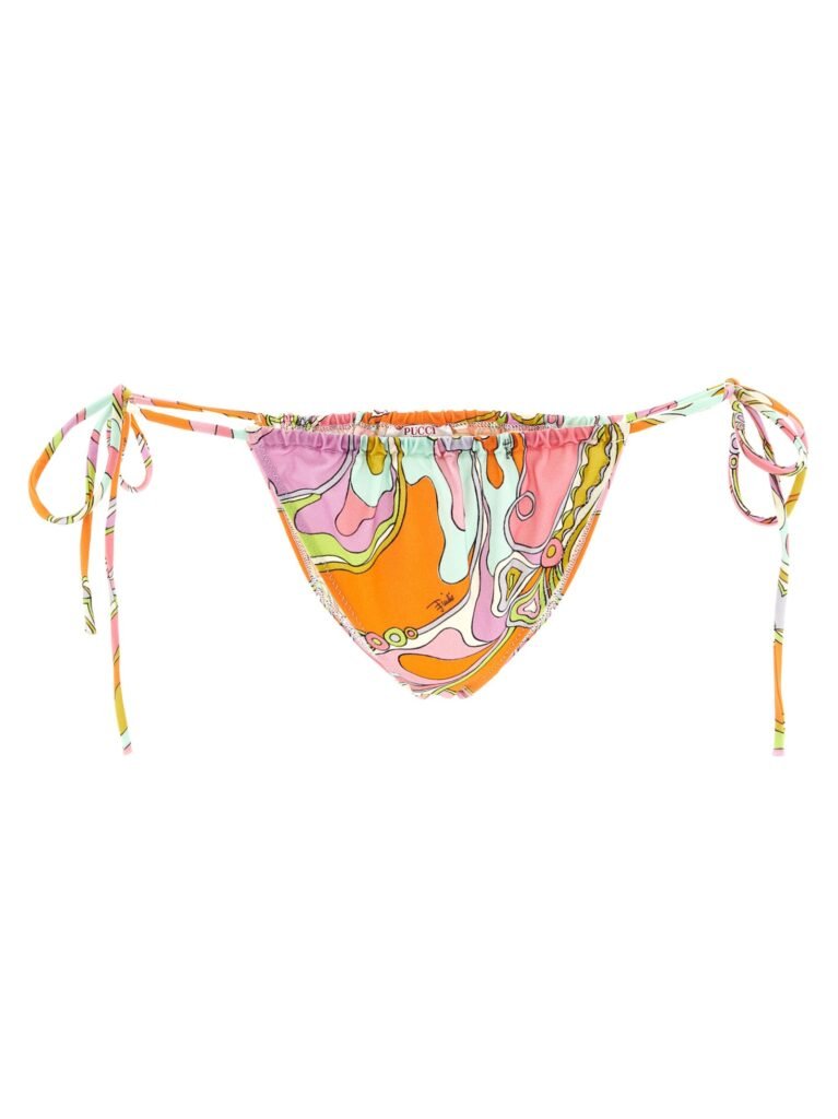 Orchidee' print bikini briefs