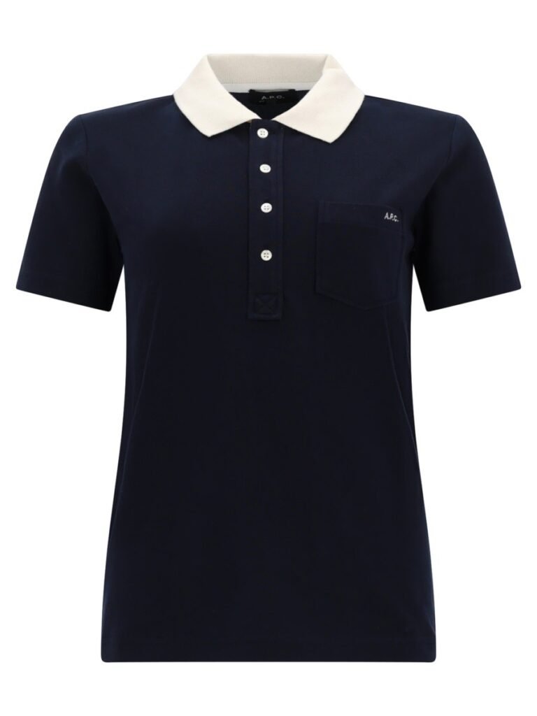 POLO SHIRT WITH LOGO AND CONTRASTING COLLAR