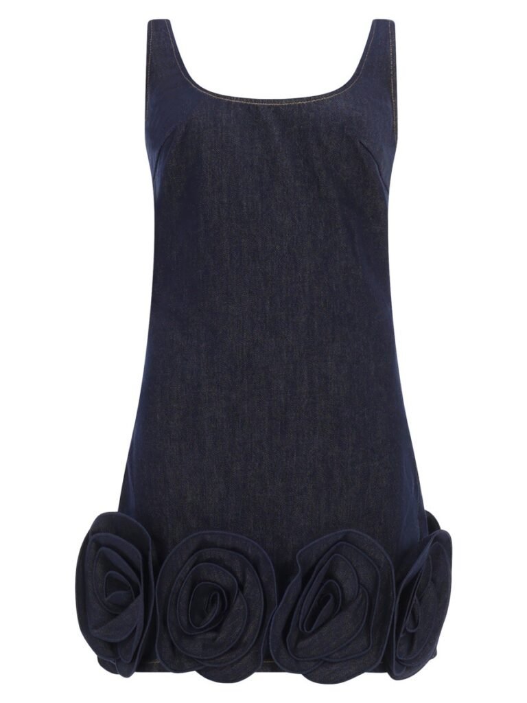 MINI DRESS WITH FLORAL DETAILS