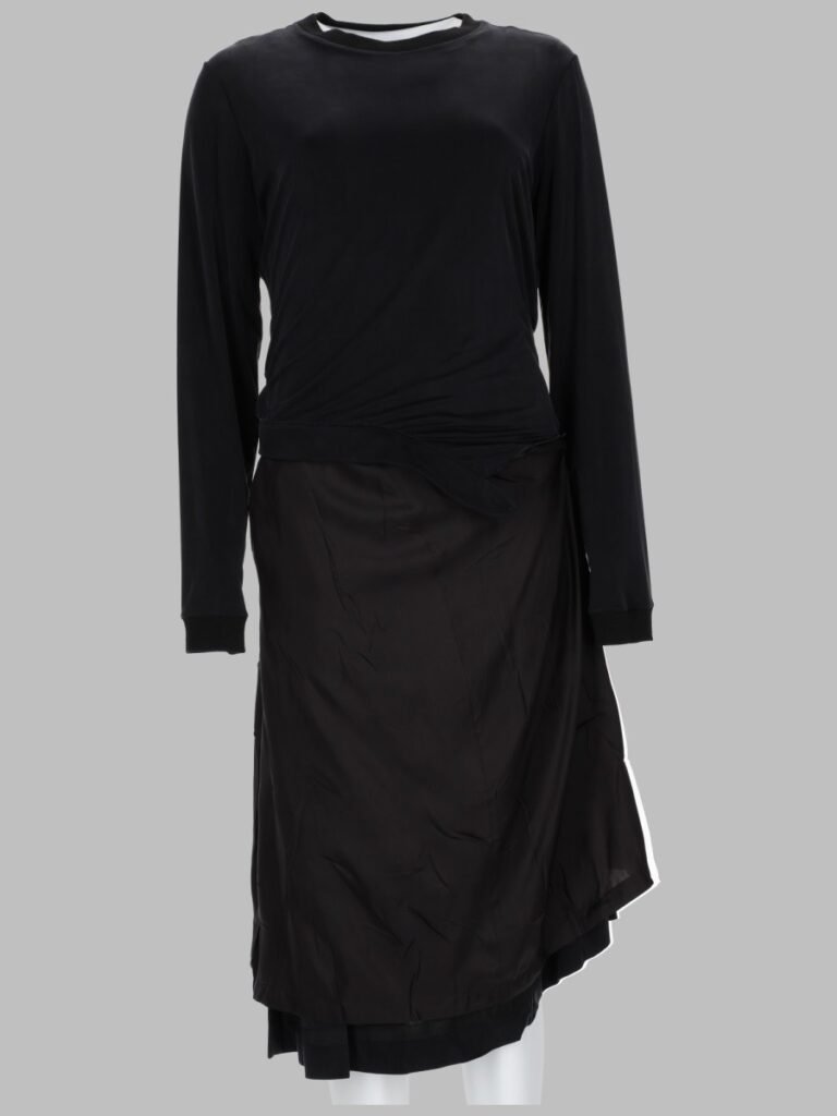ABITO MIDI CON DRAPPEGGIO
