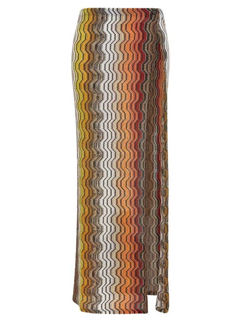 Greek zig pattern raschel skirt