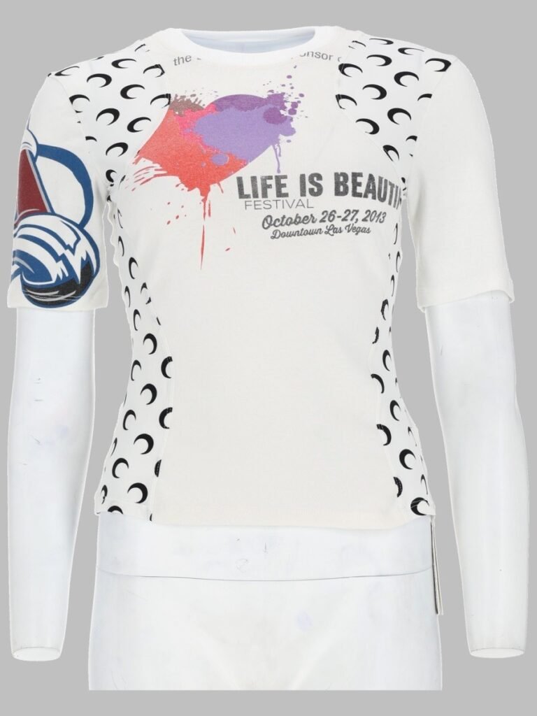 T-SHIRT UPCYCLED CON STAMPA