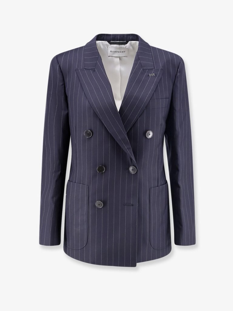 Double-breasted wool blazer