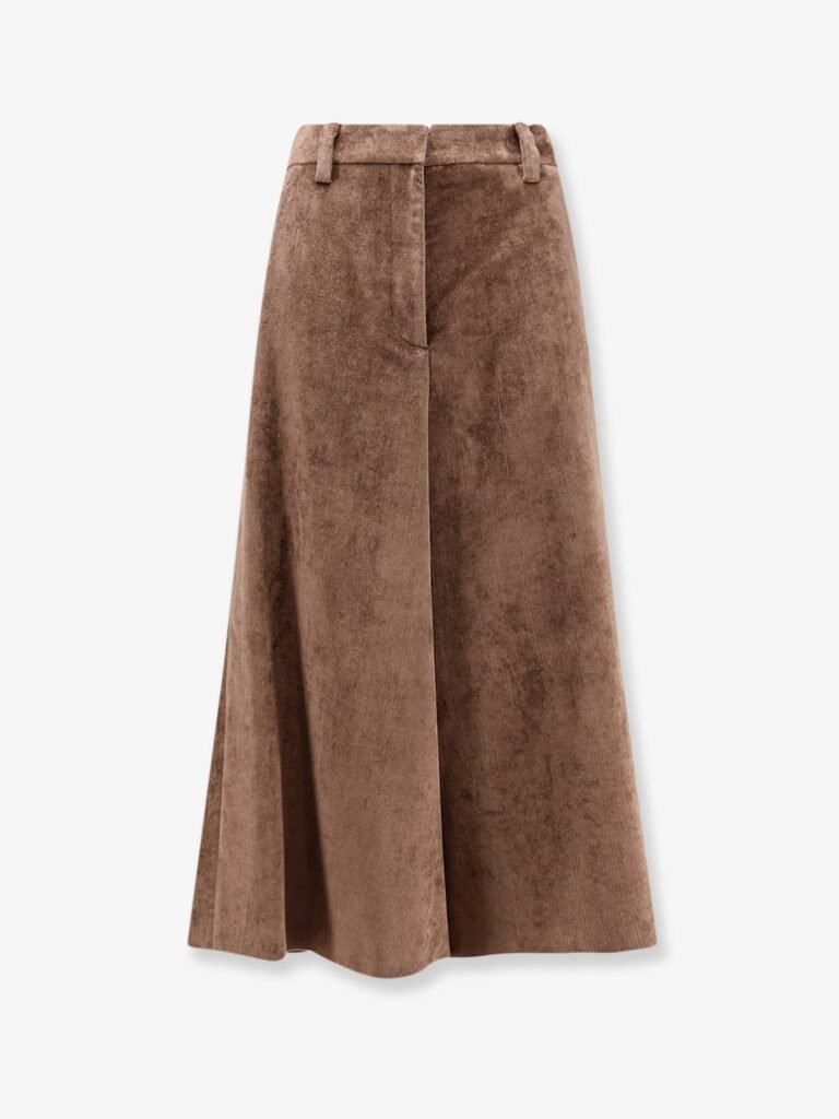 Velvet skirt with Monili detail