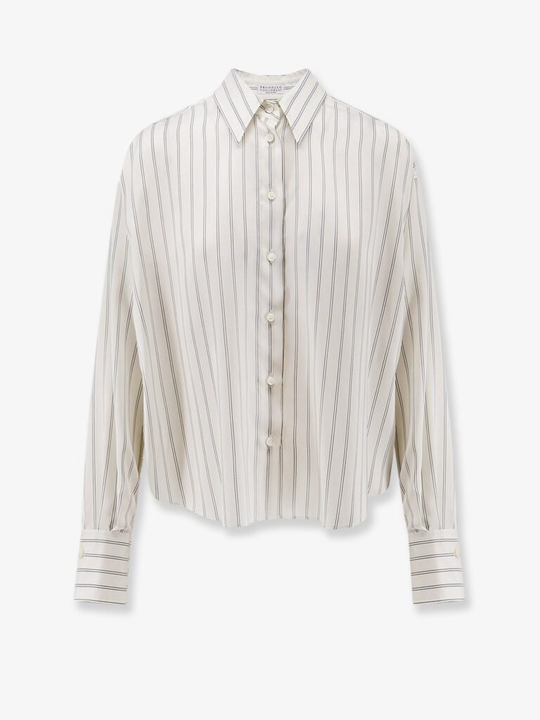 Striped silk shirt