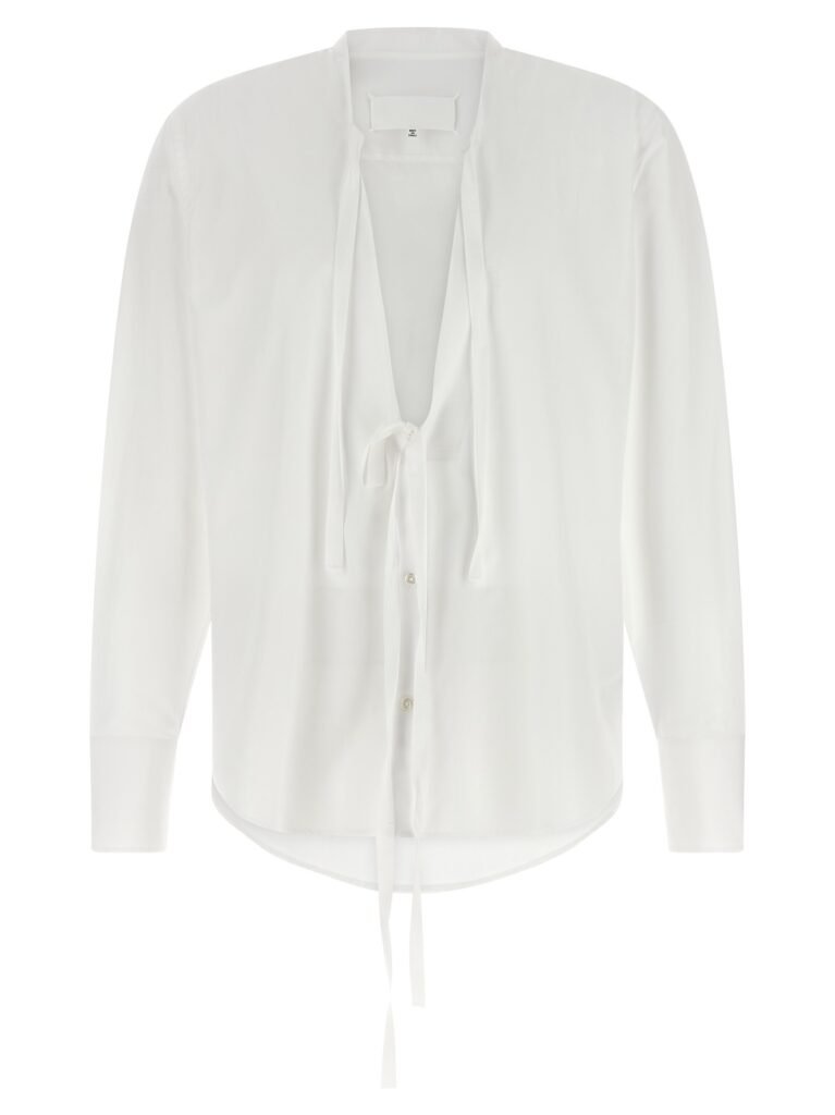 Raw cut hem shirt