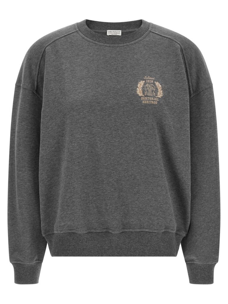 Coat of arms embroidered sweatshirt