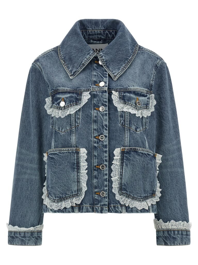 Denim and lace jacket