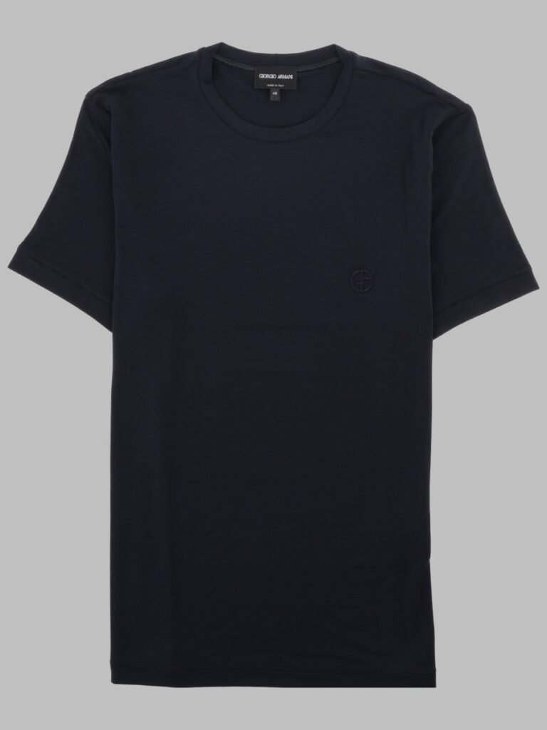 T-SHIRT GIROCOLLO IN JERSEY DI VISCOSA