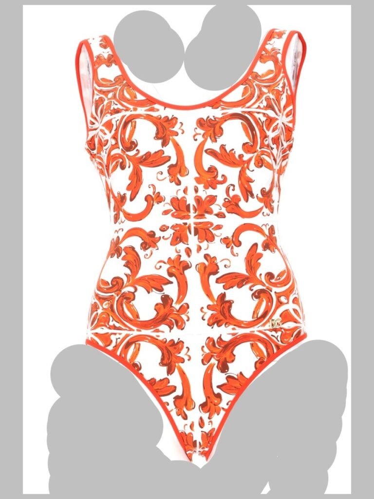 COSTUME INTERO STAMPA MAIOLICA