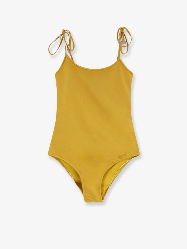 Knotted one-piece swimsuit