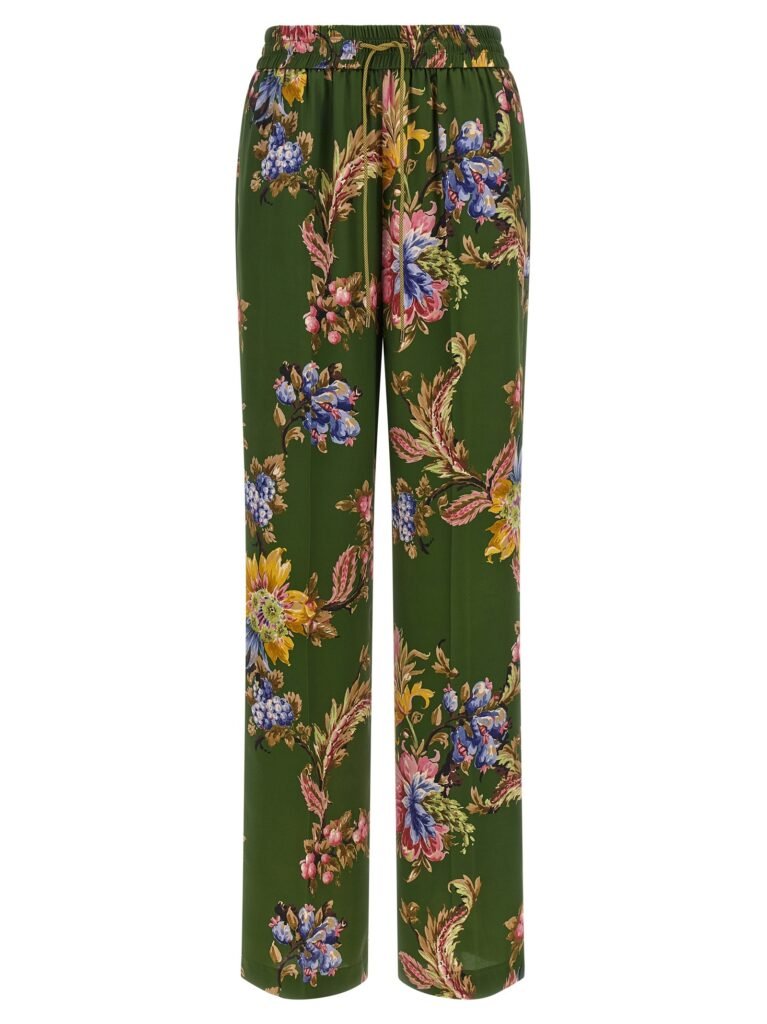 Floral print trousers