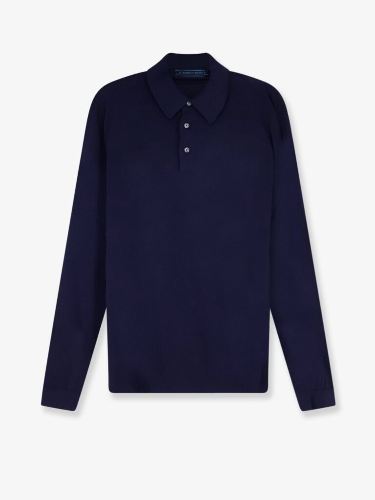 Wool polo shirt