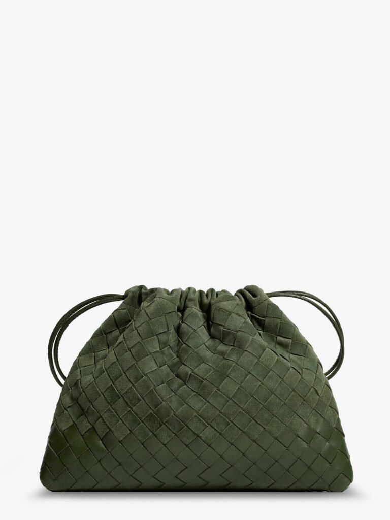 Suede Dustbag with Intrecciato motif