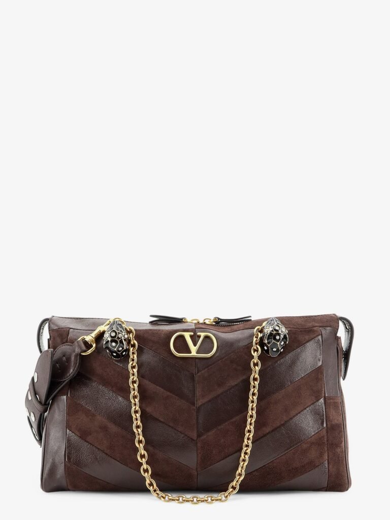 Panthea suede and leather shoulder bag